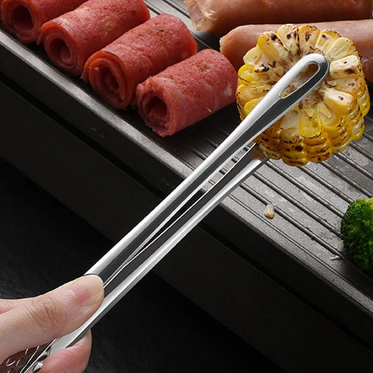 2Pcs Stainless Steel Kitchen Tongs